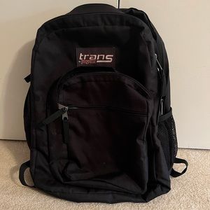 Black Trans by Jansport Backpack with Multiple Pouches